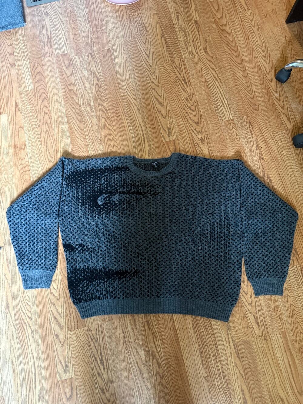 BOOHOOMAN Knit “Face” Sweater